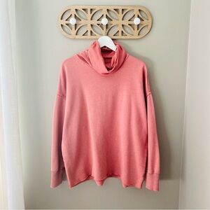 aerie Pullover Cowl Neck Sweater Pink Sz Medium
